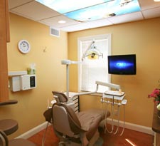 A patient exam room